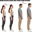 Height Increase Insoles - 1 Inch Invisible Heel Lift Inserts for Men and Women, SEBS Soft Gel Shoe Lifts for Uneven Legs & Achilles Tendinitis, Discreet Heel Lifts for High-Top Sneakers & Boots, White — 6