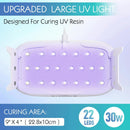 Suzzam UV Resin Jewelry Making Kit, 300g Crystal Clear UV Resin Kit with Molds, 30w & 22 Lamp Beads UV Resin Light… — 4