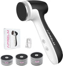 APRELM Rechargeable Electric Foot Callus Remover with 3-Sizes 120Pcs Sandpaper Discs, Professional 1000RPM 3-Speed Control Electric Foot File (E7 Black) — 1
