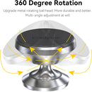 【2-Pack】Magnetic Phone Holder for Car Dash Strong Magnetic Car Phone Mount | Silver photo 3