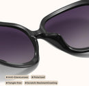 miyya Bug Eye Oversized Polarized Sunglasses Womens, Trendy Retro Sun Glasses for Women 2025, Oversized UV Protection Shades | Black/Purple Gradient — 3