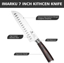 imarku Santoku Knife 7 Inch with Sharp Japanese High Carbon Stainless Steel