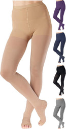 ABSOLUTE SUPPORT Compression Pantyhose 20-30mmHg, Opaque, Beige, Small — 1