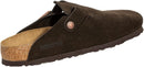 Birkenstock Women's Boston Suede Clogs – Brown — 4