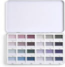 Fuumuui CREAMORA Watercolor Paint Set 24 Color Opaque Semi-Solid Muted Gray Tone Paint | for Soft Gradient, Professional Adult Beginner Artist Supplies for Realistic Landscape Hobbyists Art Painting | Low-key | 1 Count (Pack of 1) — 1