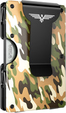 Lenvoten Upgraded Hinged Minimalist Wallet for Men, RFID Blocking Wallet - Military Camo — 1