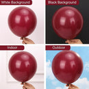 RUBFAC Burgundy Balloons 87pcs Different Sizes 18 12 10 5 Inches, Maroon Latex Balloons Arch Kit Garland for Birthday Wedding Graduation Baby Shower Valentine's Day Party Decoration | Dark Red — 4
