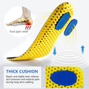 XINIFOOT 3 Pairs Elastic Shock Absorbing Shoe Insoles Breathable Honeycomb Sneaker Inserts Sports Shoe Insole Replacement Insoles for Men - Yellow — 3