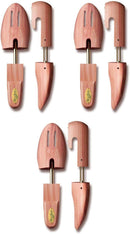 Woodlore Men's Cedar Shoe Tree 3-Pack (for 3 pairs of shoes) - Made in USA – Full Toe Style — 7