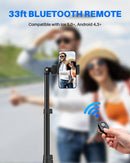 Extendable Phone Tripod for iPhone, Selfie Stick with Remote & Phone Holder photo 5