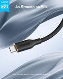 Anker USB C Cable, 240W Type C Fast Charging Cord (1-Pack, 6 ft, Black) 2