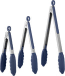 U-Taste Kitchen Tongs for Cooking, 600ºF Heat-Resistant, 3Pcs/Midnight Blue — 1