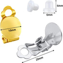 SANNIX 60-Piece Round Flat Back Earring Set: Non-Pierced Clip-On Earring Findings with Pads in 3 Colors for DIY Jewelry — 2