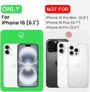 LOVE 3000 Designed for iPhone 16 Case, Premium Silicone with [Soft Anti-Scratch Microfiber Lining] Shockproof Protective Phone Case for Men Women Girls 6.1", Black — 6