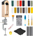 FASTTOBUY Leather Stitching Pony Sewing Pony with 56 PCS Sewing Kit for DIY Hand Stitching Leather Clamping (Universal Rotating Pony) — 1