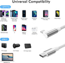 USB C to Lightning Cable 6ft 2 Pack MFi Right Angle 20W Fast Charging Cord 7