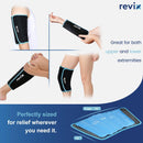 REVIX Shin Ice Pack Reusable Leg Ice Pack Wrap, Shin & Calf Ice Pack Wrap — 4