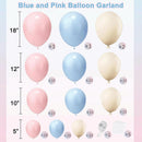 Zesliwy Gender Reveal Balloons Garland Kit, Dusty Pink Blue Sand White | Dusty Blue Pink — 2