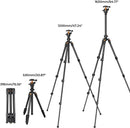 K&F Concept 64 inch/163cm Lightweight Aluminum Travel Camera Tripod photo 6