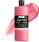 Nicpro Pink Large Acrylic Paint (16.9 oz, 500 ml), Rich Pigments, Non Toxic | 16.9 Fl Oz (Pack of 1) — 1