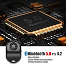 [Upgraded] Bluetooth 5.0 Remote Shutter for iPhone & Android Camera Wireless Remote Control Selfie Button for iPad iPod Tablet, HD Selfie Clicker for Photos & Videos (Black) photo 3