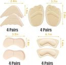 16 Pairs Shoe Filler Heel Pads for Womens Shoes - Shoe Filler for Too Big Shoes Women with Toe Inserts, Toe Inserts for Too Big Fit — 4
