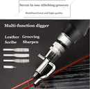 7 in 1 Pro Adjustable Stitching Groover and Creasing Edge Beveler (Black) — 5
