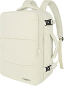 Taygeer Large Travel Backpack, 17 inch Laptop Backpack for Women | X-Large | Creambeige — 1