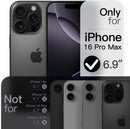 JETech Magnetic Slim Case for iPhone 16 Pro Max, Black photo 2