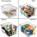 ClearSpace Storage Bin with Lid, Pantry & Desk Organizer, XL, 4 Pack — 5