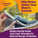 Samurai Insoles Ninjas Plantar Fasciitis Relief Arch Support Shoe Insoles - Podiatrist Designed, Orthotic Lab Made in The USA - Purple — 4