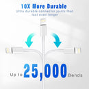 iPhone Charger Apple MFi Certified Cable,3 Pack 3FT USB-A to iPhone Cable 5
