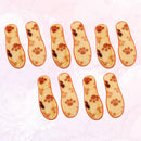 5 Pairs Winter Wool Insoles 17cm Orange for Shoes Boots — 4