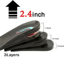 Air up Height Increase Shoe Heel Lift Inserts for Men and Women (3 Layers, 2.5" UP) — 3