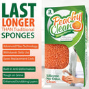 Peachy Clean Silicone Dish Sponge Scrubbers, Fresh Peach Scent, Non-Scratch, Odor-Resistant, Durable Dish Sponges… — 4