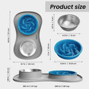 YINEYA 3 in 1 Slow Feeder Dog Bowls,Dog Water Bowl,Cat and Dog Food Bowl — 4
