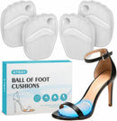 KTSAY Metatarsal Pads Women, Gel Ball of Foot Cushions for Pain Relief in Shoes, Non-Slip Heel Inserts, One Size Fits All (Clear, 2 Pair(Pack of 1)) 1