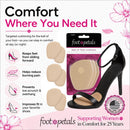 Foot Petals Ball of Foot Cushions, Metatarsal Pad, Lasting Comfort Relief, Prevent Toe Sliding, Overhang, Women's Heels 2
