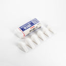 Pentel HI-Polymer Eraser Combo Pack, 6 Caps, 1 Large (ZEH0210BP7) (Pack of 3) | White | 1 Count (Pack of 3) | Eraser Block and Cap Bundle — 2