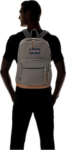 JanSport Right Pack Backpack - Durable Daypack with Padded 15" Laptop Sleeve, Spacious Main Compartment & Integrated Water Bottle Pocket - Graphite Grey — 2