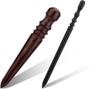 Aliotech Professional Round Head Leather Edge Burnish Kit Ebony Wood Leather Edge Burnisher Tool for Burnishing Leather Hand Making Projects by Alitech — 7
