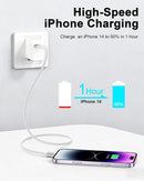 2ft USB to Lightning Cable 2Pack MFi Certified, iPhone Charger Cord 5