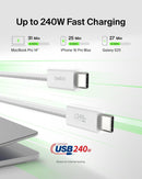 Belkin USB C to USB C 240W Braided Cable 3.3ft Fast iPhone Charger Cord 2