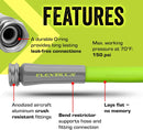 Flexzilla Garden Hose 5/8 in. x 50 ft., Lightweight All-Weather Water Hose, Durable and Flexible, Leak-Free Connections — 4