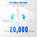 OCEEK iPhone Charger (3Pack 6FT) USB A to Lightning Cable MFi Certified 3