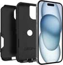 OtterBox iPhone 16e, 15, 14, & 13 Commuter Series Case - BLACK, slim & tough, pocket-friendly, with port protection (ships in polybag) — 4