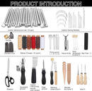 TLKKUE Leather Working Tools Leather Craft Tools for Carving Stamping — 3