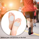 20 Pieces Felt Foot Pads for Dancer Callus Sesamoiditis Pads for Ball of feet Pain Relief Forefoot Cushion Pads Self-Adhesive Foot Foam Cushion Pads for Men Women(White) 3