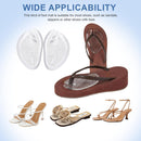 3 Pair Self-Adhesive Silicone Gel Forefoot Cushions Grip Pads Non Slip Pain Relief Sandal Insoles For Thong Slipper Protectors Toe Posts Protectors For Women Men (Transparent) — 5