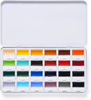 Fuumuui CREAMORA Watercolor Paint Set 24 Color Opaque Semi-Solid Timeless Tones | Professional Art Supplies with Strong Pigments & Coverage, for Artists Beginner Painters Amateur Hobbyists Painting | Daily Color | 1 Count (Pack of 1) — 1